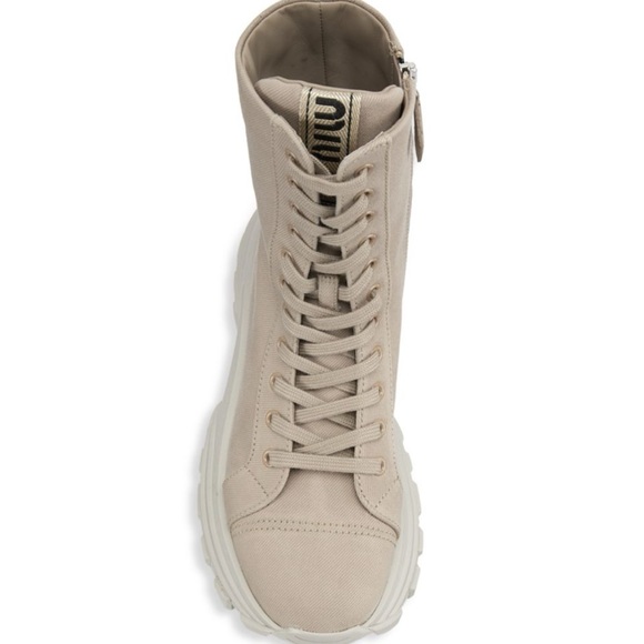 Miu Miu khaki combat boots - Picture 4 of 5